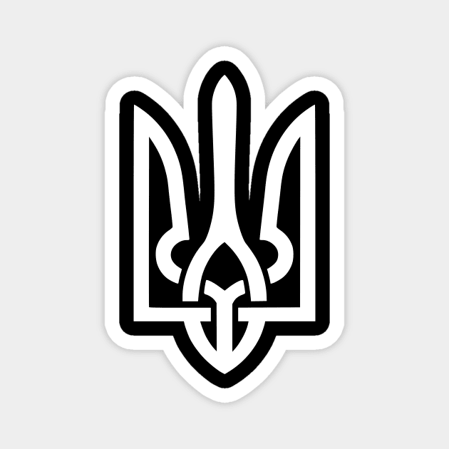 Ukraine Tryzub Symbol Magnet by Yasna