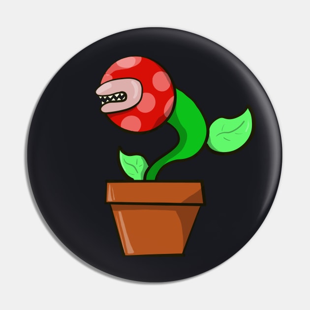 Comic Geek Plant Nerd Gamer Gift Pin by Foxxy Merch