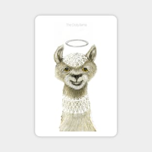 The Doily Llama Magnet