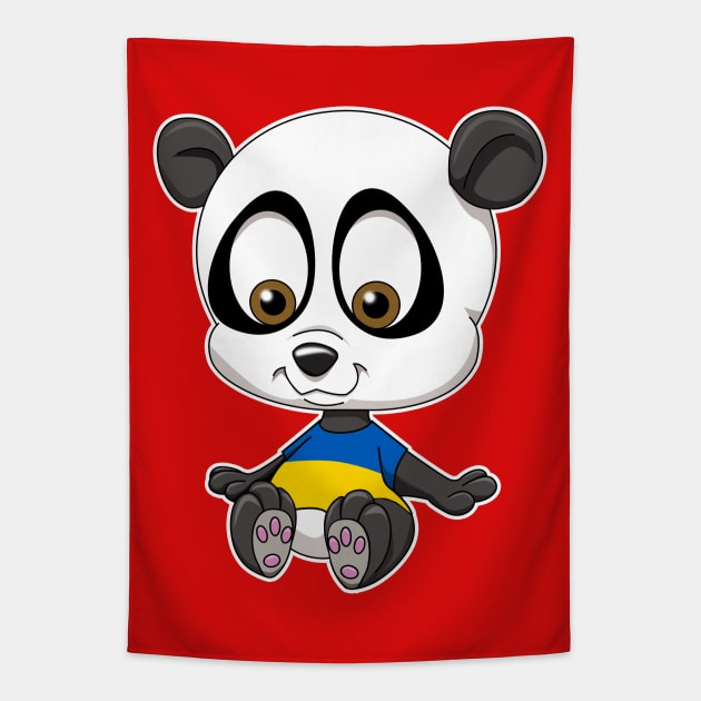 Panda Tapestry by Wickedcartoons