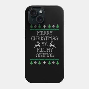 Merry Christmas Ya Filthy Animal Phone Case