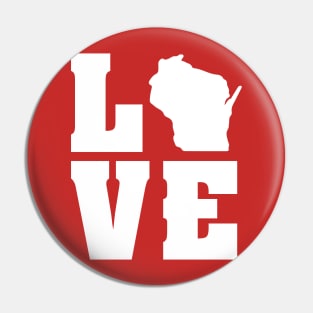 Love Wisconsin Pin