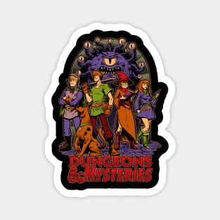 Dungeons and Mysteries - RPG Vintage Dog Cartoon Magnet