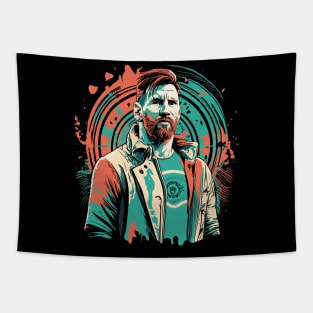 Lionel Messi GOAT of Football Tapestry