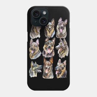 german shepherd Phone Case