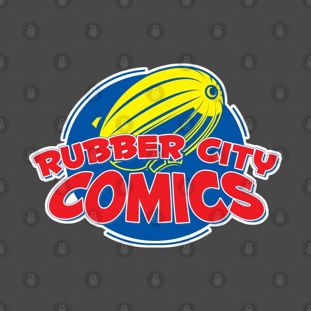 Rubber City Comics Logo TShirt TeePublic