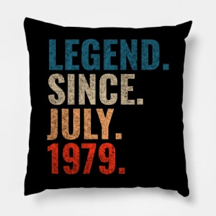 Legend since July 1979 Retro 1979 birthday shirt Pillow