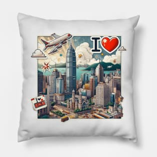 I Love Hong Kong Pillow