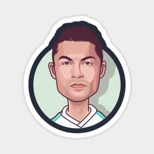 Cristiano Ronaldo Big Head Caricature Magnet