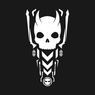 Vector Skull Techwear Back Design T-Shirt T-Shirt