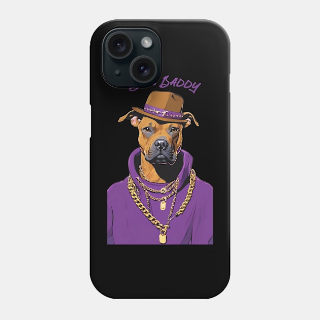 Bone Daddy With Hat (Purple) Phone Case by Long-N-Short-Shop