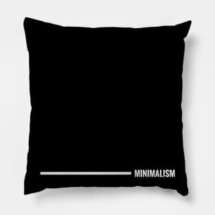 Minimalism design by Minimal DM (Horizontal white version) Pillow