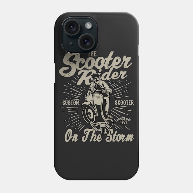 Scooter Rider Phone Case by PaunLiviu