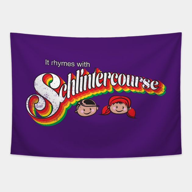 Schlintercourse Tapestry by drunkdevo