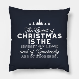 Spirit of Christmas Quote II Pillow