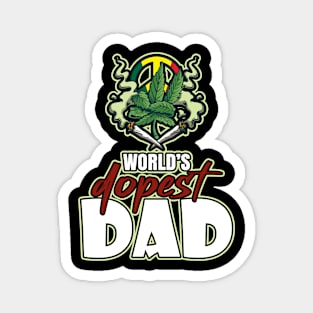 World's Dopest Dad Magnet