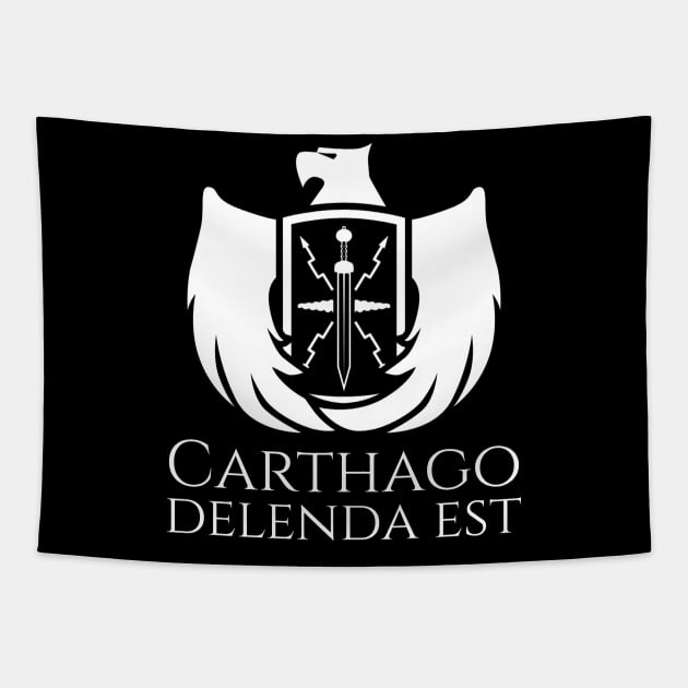 Carthago Delenda Est - Military History Of Rome Tapestry by Styr Designs