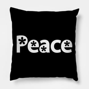 Peace typographic logo design Pillow