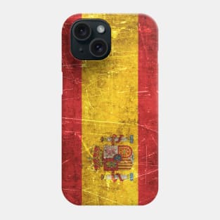 Vintage Aged and Scratched Spanish Flag Phone Case