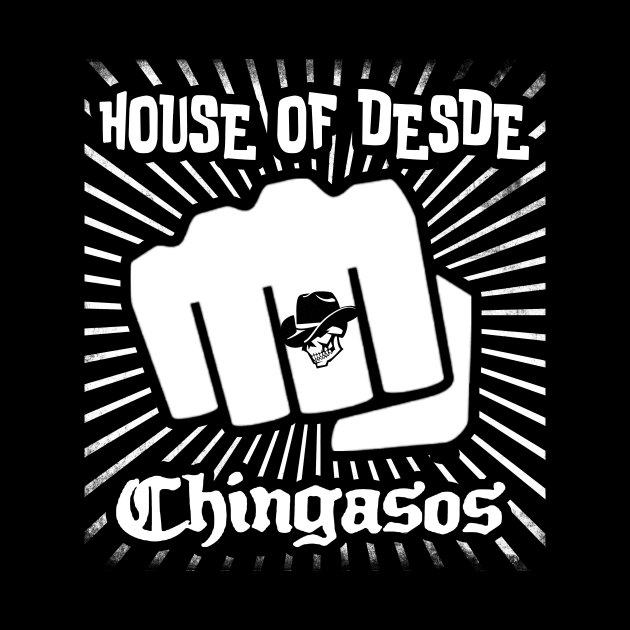 House Of Desde Chingasos 2019 Funny Boxing Tattoo TShirt by Trendy_Designs