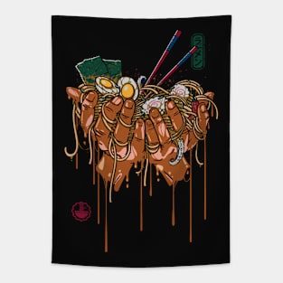 Ramen Hands Tapestry