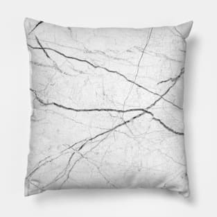 preppy modern  elegant  minimalist grey white marble Pillow