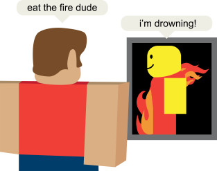 Roblox Memes Eat The Fire Dude Roblox Meme Langarmshirt Teepublic De - roblox memes eat the fire dude roblox meme sticker teepublic