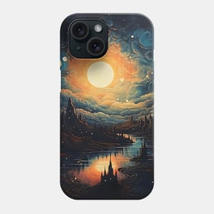 Cosmic Canvas: Whimsical Art Prints Featuring Abstract Landscapes, Galactic Wonders, and Nature-Inspired Delights for a Modern Space Adventure! Phone Case