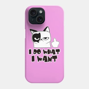 Cat I Do What I Want Phone Case