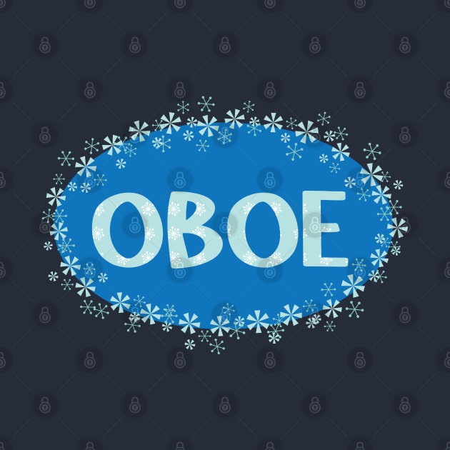 Winter Snowflake Oboe by Barthol Graphics