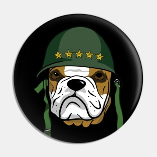 Pitbull Bulldog Army Pin