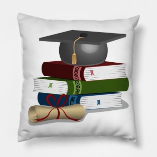 Degree And Books Pillow