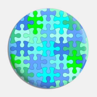 The Blue Jigsaw Pin