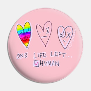 Rainbow life left Pin