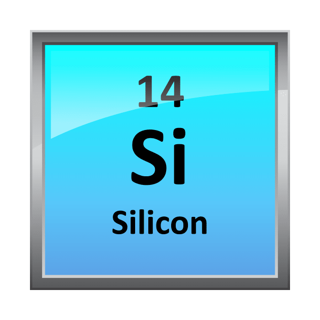 Silicon Element Tile - Periodic Table by sciencenotes