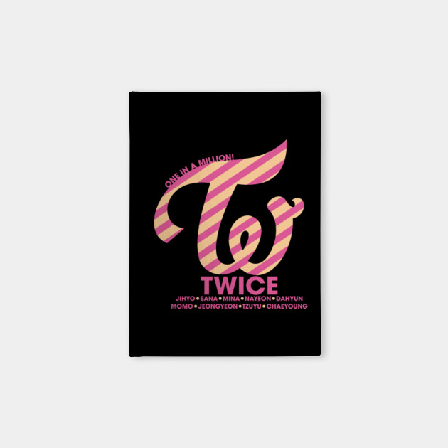 Twice Logo One In A Million Twice Notebook Teepublic