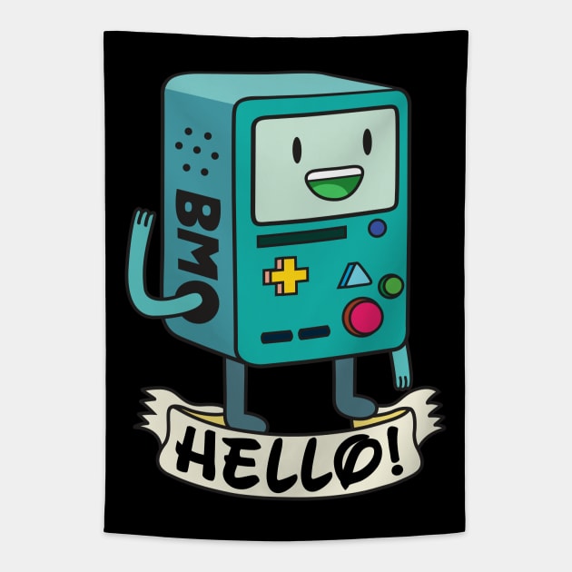 BMO Hello Tapestry by Plushism