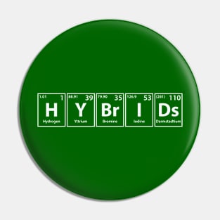 Hybrids (H-Y-Br-I-Ds) Periodic Elements Spelling Pin