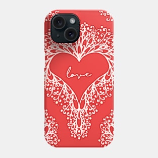 Victorian Blossoming Heart Phone Case