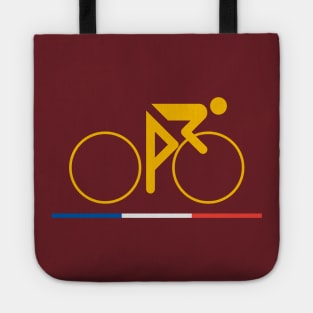 Bike Yellow Jersey Rider Tote