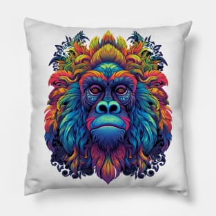 Funky Hippie Gorilla Pillow