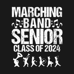 Marching Band Senior 2024 Musician Graduating Class Grad T-Shirt