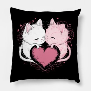 Cats Valentines Pillow