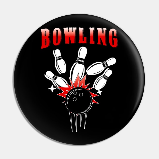 Bowler Bowling Ball Pin by NatalitaJK