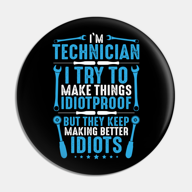 InHouse Technician Company Technician Gift Technician Pin TeePublic