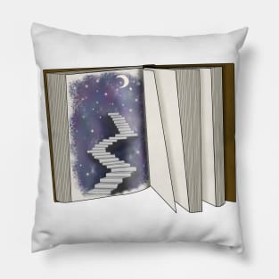 Book to a fantasy world Pillow