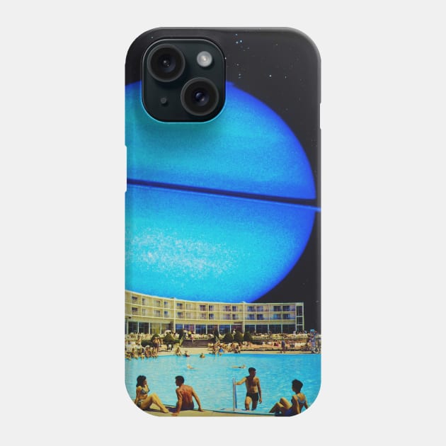 Outer Planets Hotel - Space Collage, Retro Futurism, Sci-Fi Phone Case by jessgaspar