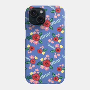 Aromatic rose floral garden - purple Phone Case