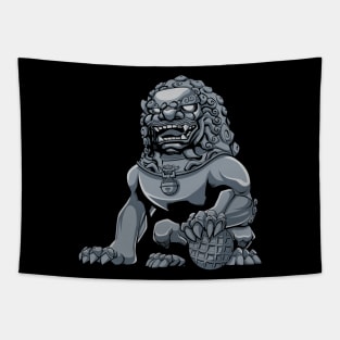 Chinese Lion Iron Tapestry