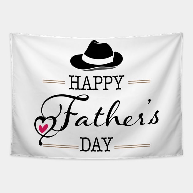 Happy Father Day Funny Tapestry by Shizu